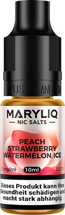 Produktbild Lost Mary Maryliq, Peach Strawberry Watermelon ICE 20mg (Erdbeere, Wassermelone)