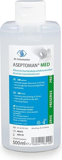 Actual product image Dr. Schumacher Med hand disinfection liq (500 ml)