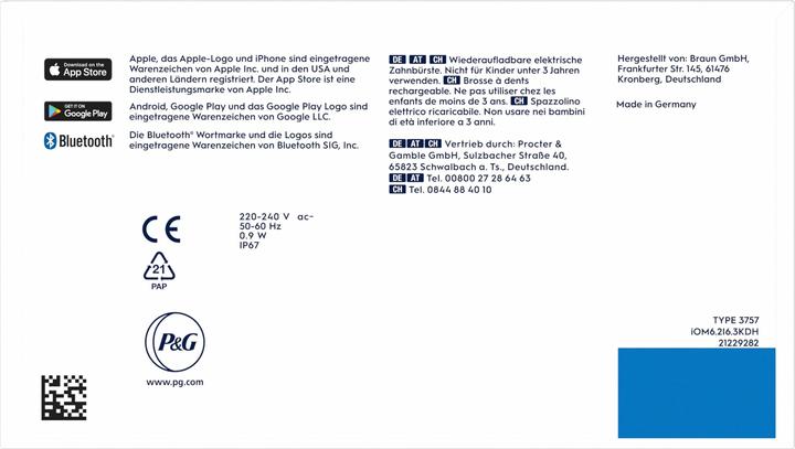 Actual product image Oral-B iO Series 6, White Luxe Edition Elektrische Zahnbürste (Oscillating toothbrush)