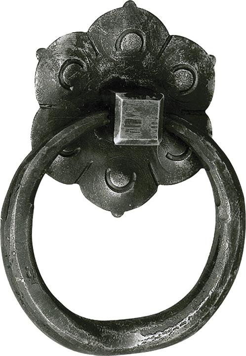 Schösswender Türklopfer DIRK 136 x 102 mm, Schmiedeeisen verzinkt geschwärzt