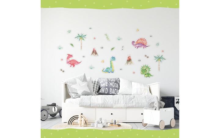 Actual product image Papierdrachen Wall tattoos - dinosaurs - set 5 (2 x 22 x 32 cm)
