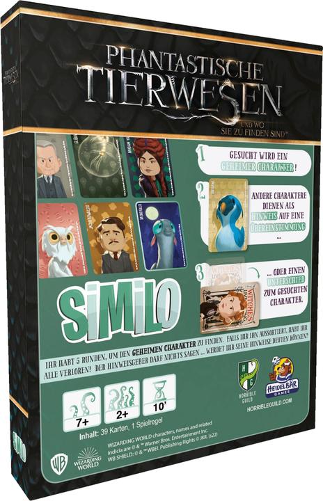 Image du produit HR051 - Similo - Les Animaux fantastiques, pour 2 joueurs, à partir de 7 ans (édition allemande) (Allemand)