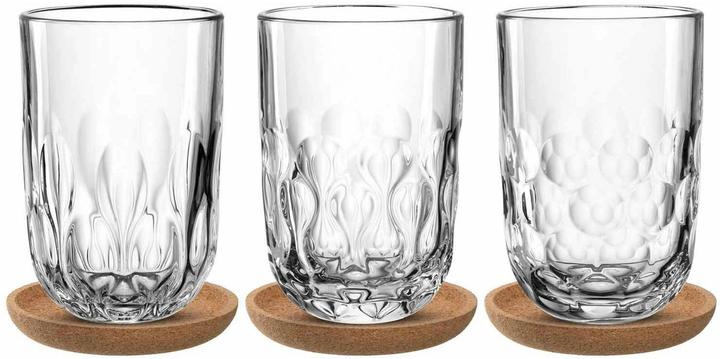 Leonardo Cappuccino Becher Gocce mit Untersetzer 380 ml (380 ml, 1 x)