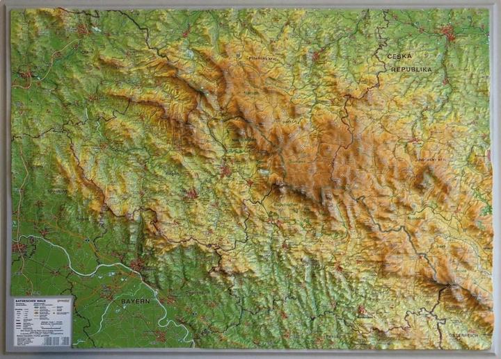Immagine prodotto Mappa in rilievo della Foresta Bavarese in piccolo