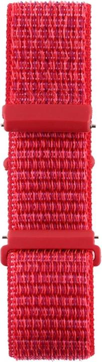 Image du produit Cover-Discount Fitbit Versa - Bracelet en nylon avec velcro rouge (Nylon)