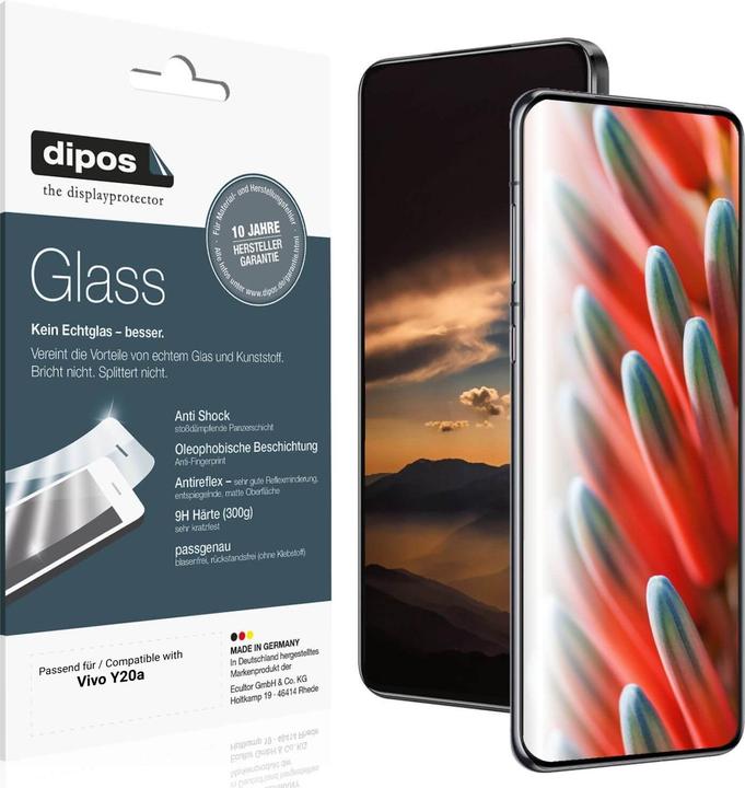 Produktbild Dipos Anti-Shock Displayschutz Matt 9H (1 Stück, Vivo Y20)
