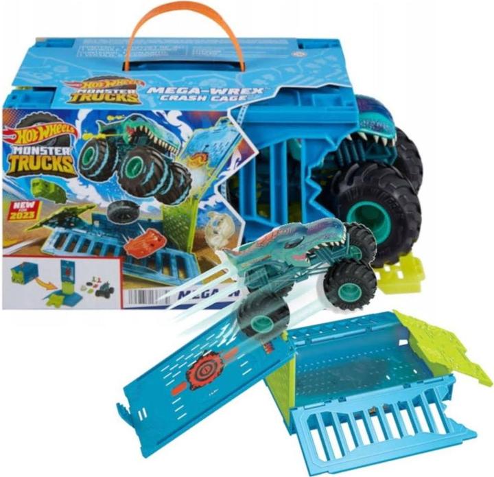 Produktbild Hot Wheels Monster Trucks Mega Wrex Oversized Crash Cage