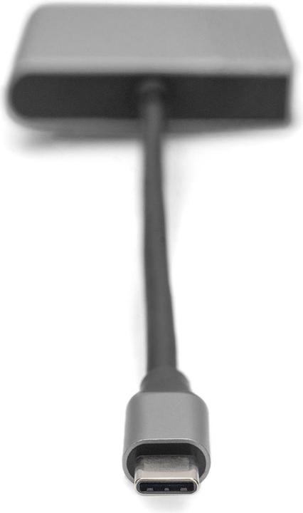 Image du produit Digitus Adaptateur graphique USB Type-C HDMI 4K 2-en-1 (USB-C, 6 cm)