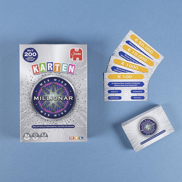 Actual product image Jumbo Who Wants To Be A Millionaire Card Game (German)