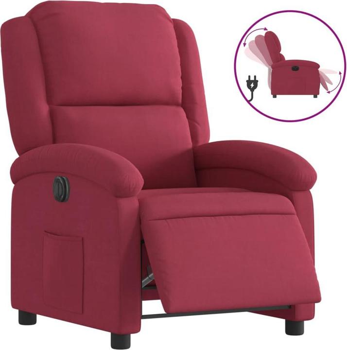 Immagine prodotto VidaXL Sedia reclinabile in velluto elettrico