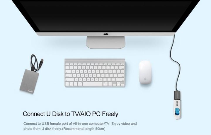 Image du produit Ugreen USB A — USB A (2 m, USB 2.0)