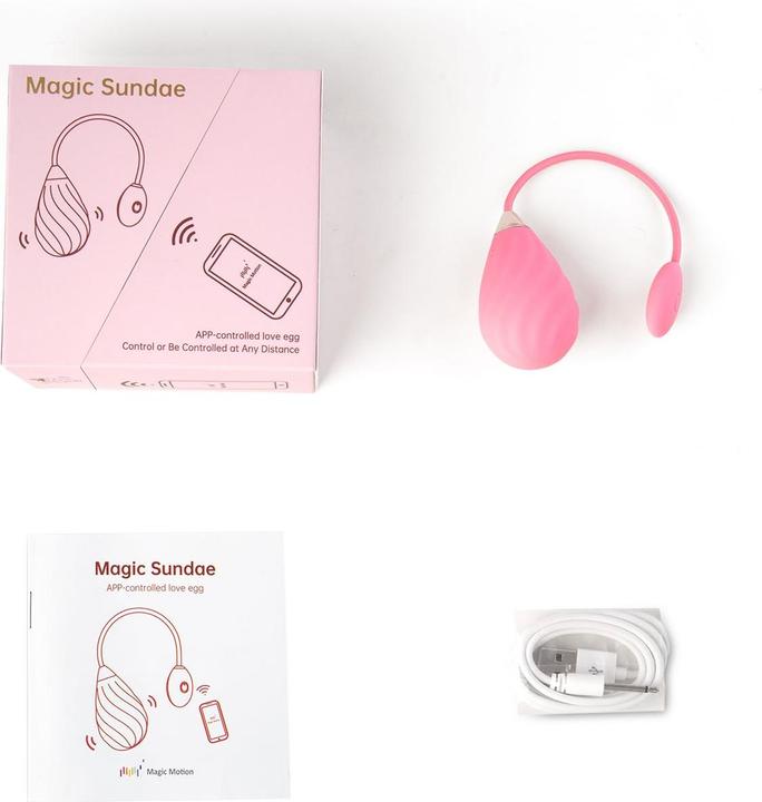 Image du produit Magic Motion Magic Sundae App Controlled Love Egg Rose