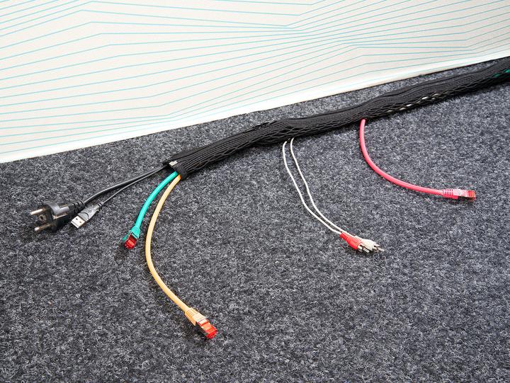 Actual product image Callstel Mesh tube with outlets and zipper (Cable hole, 100 cm)