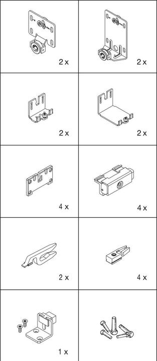 Produktbild HAWA Schiebetürbeschläge -COMBINO 50 H FS, Forslide