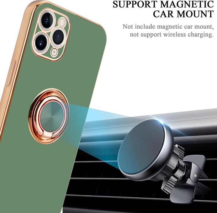 Actual product image Cadorabo Case for Apple iPhone 11 PRO MAX in TPU with camera protection and ring LM089 Style (Apple iPhone 11 Pro Max)
