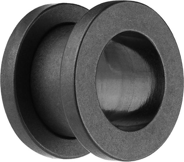 Produktbild Star Piercing Flesh Tunnel schwarz matt (ohne Messing, Chirurgenstahl 316L)