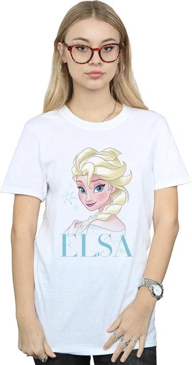Immagine prodotto Disney Frozen Elsa Snowflake Portrait Maglietta Ampia Donna (M)