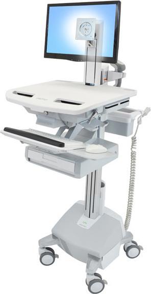 Ergotron Trolley for LCD display/keyboard/mouse/CPU/notebook/barcode scanner - medical -...