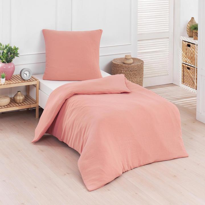 Produktbild Traumschlaf Musselin Uni (Duvetbezug, 155x220 cm + 80x80 cm)