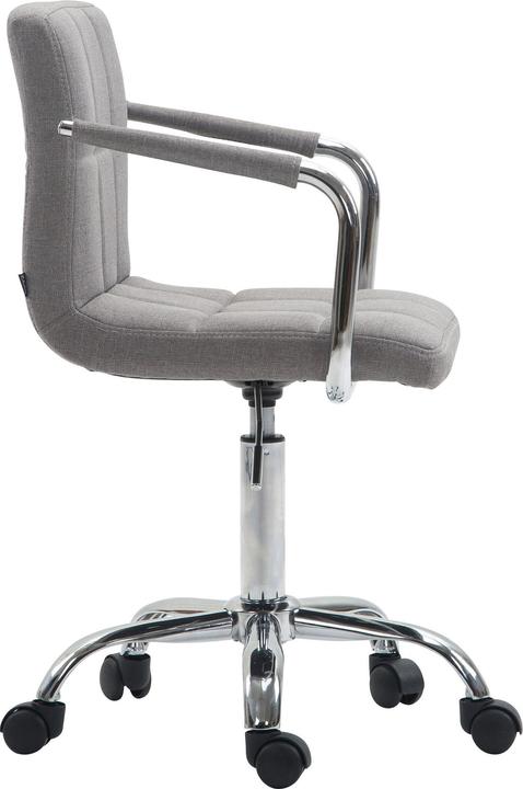 Image du produit CLP Chaise de bureau Lucy V2 tissu, gris
