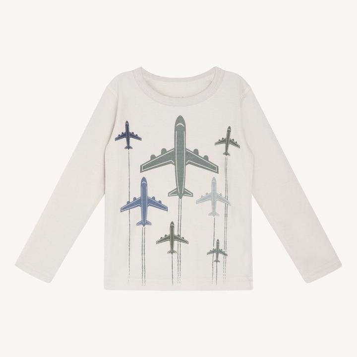 Actual product image Hust and Claire Wool/Bamboo Abba Shirt Aeroplanes (104)