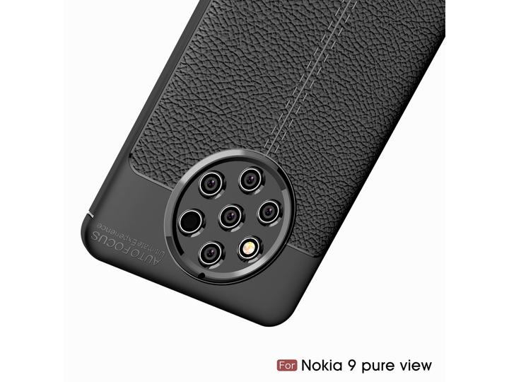 Produktbild Screenguard Nokia 9 PureView Hülle Leather Design TPU Cover (Nokia 9 PureView)