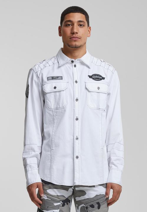 Produktbild Brandit Luis Vintage Langarm-Shirt Grösse S Farbe Weiss (S)