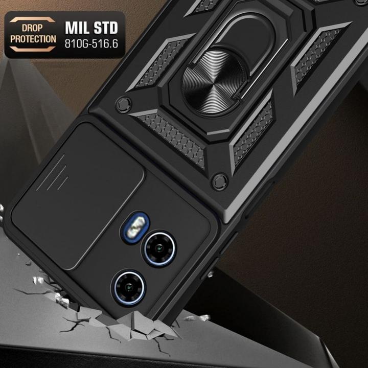 Produktbild Tech-Protect CamShield Pro Case for Motorola Moto G24 / G24 Power / G04 - Black (Motorola Moto G04, Motorola Moto G24, Motorola Moto G24 Power)