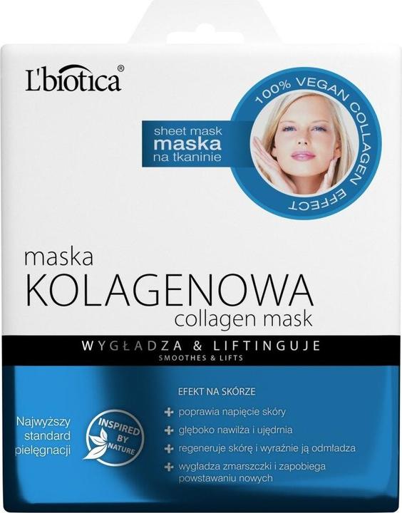 L´Biotica L'BIOTICA Collagen Maske auf Stoff - glättet & strafft 23ml (23 ml)