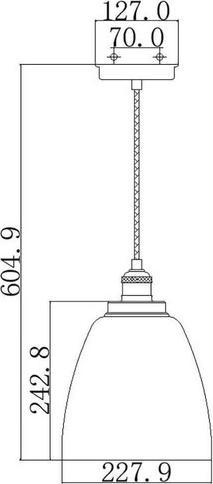 Produktbild Elstead Lighting Baskin Hängeleuchte E27 27cm Gealtertes Messing, Dunkles verwittertes Zink (E27)