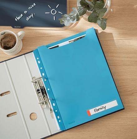 Produktbild Leitz Einlagemappe Cosy Privacy Maxi Hülle Blau (A4, 3 x)