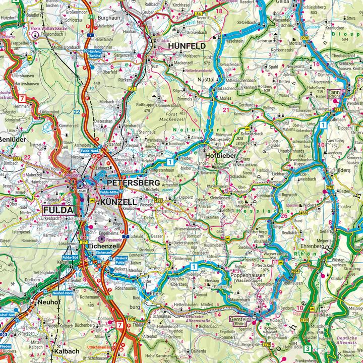 Produktbild Rhön - Spessart - Vogelsberg, Motorradk
