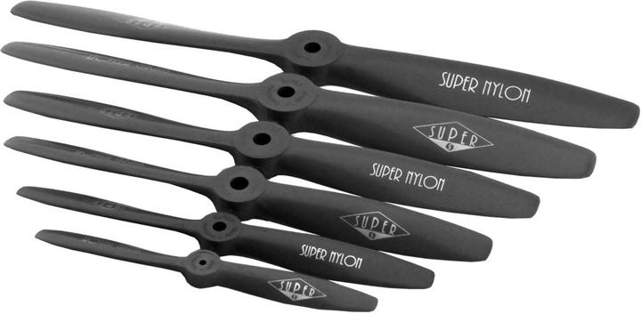 Actual product image Super nylon 10x6,5" 25x16,5 cm grey 1stk. airscrew