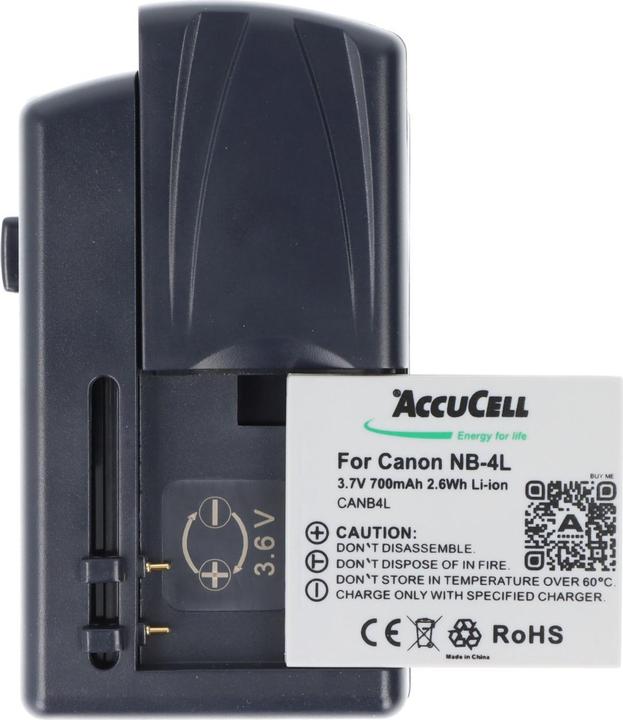 Produktbild AccuCell Universal Ladegerät für viele Handy Akku (Ladegerät inkl. Akku)