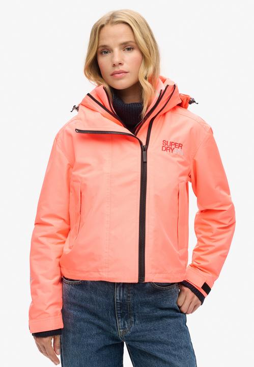 Produktbild Superdry HOODED EMB WINDBREAKER JKT Dames Jas - Maat L (14)