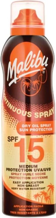 Immagine prodotto Malibu Olio secco a spruzzo continuo (Spray solare, SPF 15, 175 ml)
