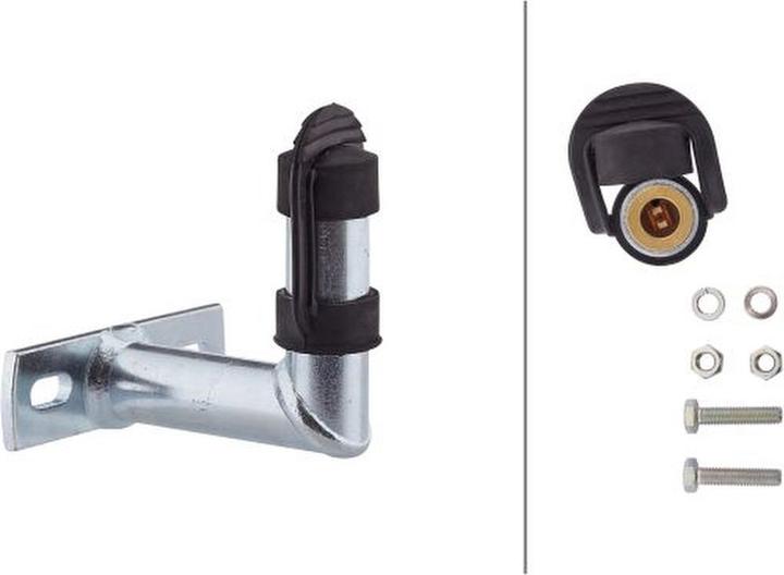Actual product image Hella Worklight bracket 10 cm with cap screws nut angled
