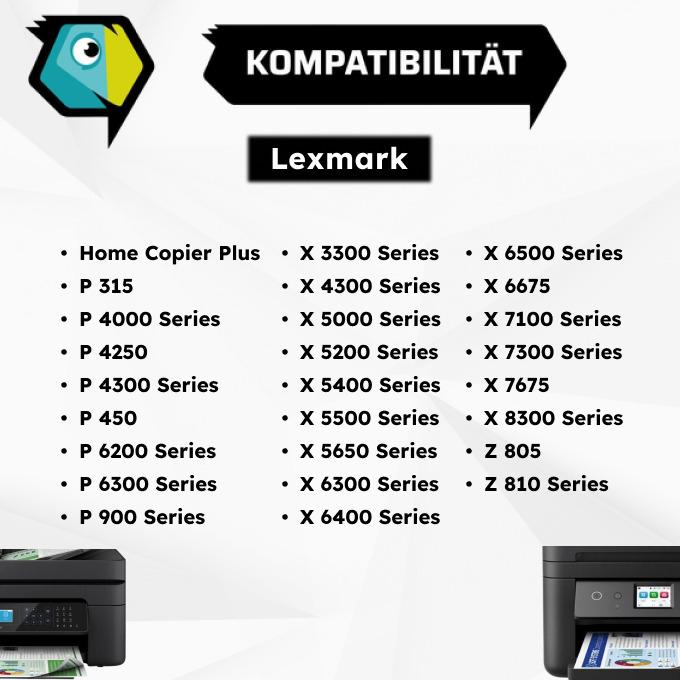 Image du produit Inkadoo Cartouches d'impression compatibles avec Lexmark 18CX032E / 32HC Cartouche de tête d'impression (CF)