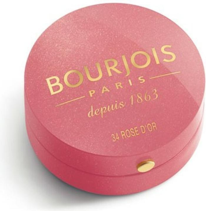 Actual product image Bourjois Little Round Potusher Gown For Cheeks 34 Rose D'Or 2.5G (34 - Rose D'Or)