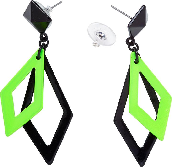 Immagine prodotto Widmann Orecchini a rombo nero e verde fluo