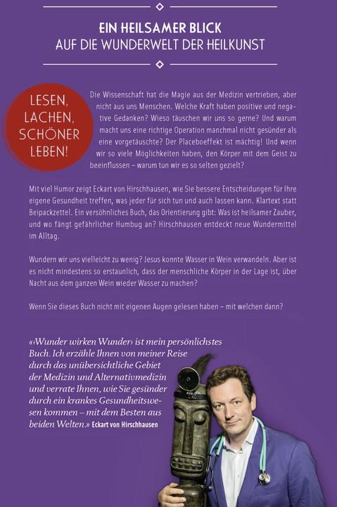 Produktbild Wunder wirken Wunder (Deutsch, Dr. med. Eckart von Hirschhausen, 2016)