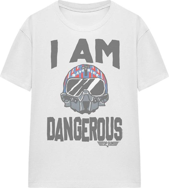Actual product image Top Gun Unisex Adult I Am Dangerous T-Shirt (L)