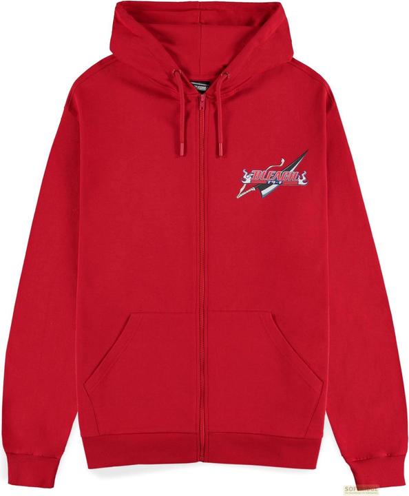 Difuzed Bleach Kapuzenjacke mit Reissverschluss Red Grösse XL (XL)