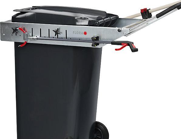 Actual product image Flora CARRIER PICK UP rubbish bin frame, with handle and implement holder, 1+ items. (240 l)