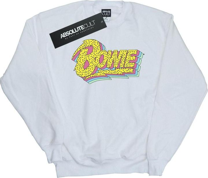 Actual product image David Bowie Womens/Ladies Moonlight 90s Logo Sweatshirt (S)