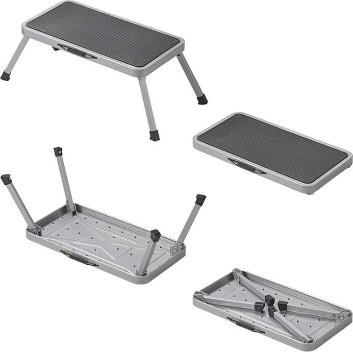 Image du produit ProPlus Einzeltrittstufe klappbar für Werkstatt, Haushalt, Wohnwagen oder Wohnmobil (Escabeau, 50 cm)