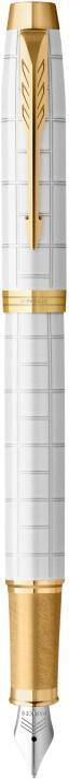 Actual product image Parker Fountain pen IM Premium Pearl G.C. F (Gold, White, 1 x)