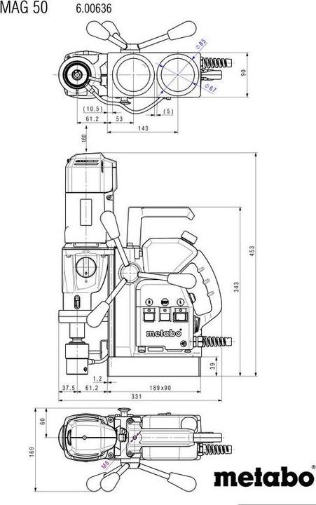 Produktbild Metabo Magnetkernbohrmaschine