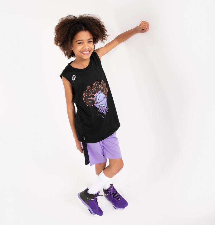 Immagine prodotto Kipsta Kids' Sleeveless Basketball Jersey TS500 Fast - Black (12, 13, 14)