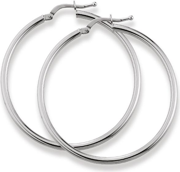 Immagine prodotto Natsumi Schmuck Creoli in oro bianco 18K/750 Ø 29-54mm rotondo (Oro bianco 750/18 K)